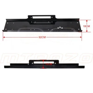 Universal Recovery Winch Mounting Plate Mount Bracket Fits Truck Trailer SUV 4WD - Foto 1 di 7