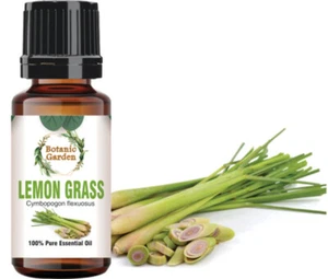 Aceite esencial 100 % puro de hierba de limón o Cymbopogon flexuosus de jardín botánico - Imagen 1 de 9