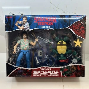 Nueva figura Playmates Teenage Mutant Ninja Turtles Stranger Things Hopper/Raphael - Imagen 1 de 10
