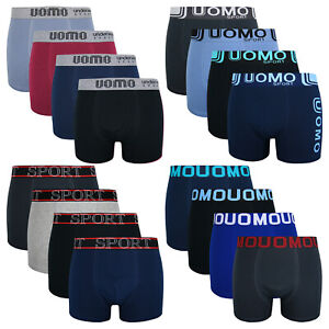 10er Pack Boxershorts Baumwolle Boxer UOMO Unterhosen Unterwäsche Herren M-3XL