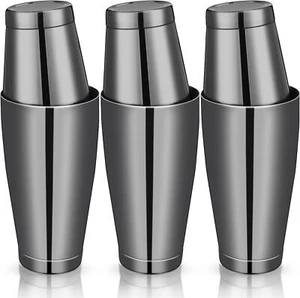 6 Pcs Cocktail Shakers Professional Bar Shaker Boston Shaker Set Stainless Steel - Picture 1 of 6