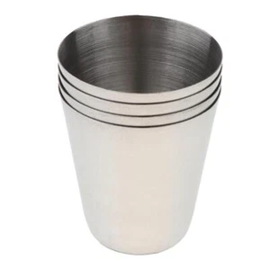 4Pcs Clean Stainless Steel Cups for Kids Baby Toddlers Adults with Cover - Picture 1 of 19