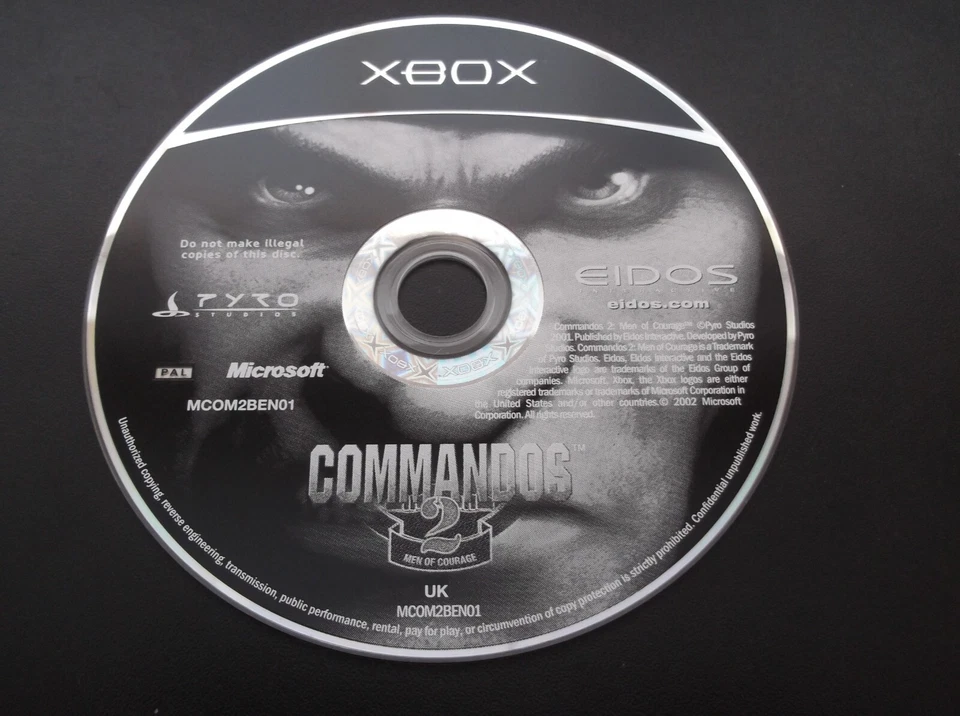 COMMANDOS 2 MEN OF COURAGE - ORIGINAL XBOX - Image 1 of 1