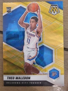 Theo Maledon 2020-21 Mosaic Rookie RC Tmall Gold Wave Prizm - Picture 1 of 1