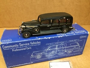 BROOKLIN MODELS 1:43 SCALE 1934 MILLER-BUICK ART MODEL FUNERAL COACH CSV. 12 - Picture 1 of 11