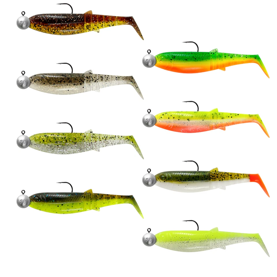 Savage Gear Cannibal Shad Mix - 4 montierte Gummifische, Gummiköder, Softbaits - Bild 1 von 1