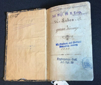 1833 Lives of Great Kings Inf. Regt. 20 11. Komp Leber Groesser Koenige German - Image 1 of 4