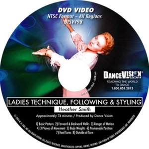 LADIES FOLLOWING Technique Styling Posture Dance Position Smith DanceVision DVD - Picture 1 of 1