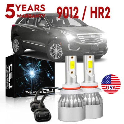 Faro delantero LED 6000K bombillas luces altas/bajas para Cadillac XT5 2017-2019 - 2x 9012 Foto 1 de 4