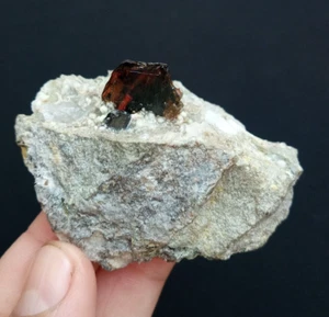 Brookit mit Quarz aus Belutschistan Pakistan. - Bild 1 von 8