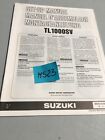 Suzuki TL1000S V 1997 TLS 1000 instruction preparation manuel montage 