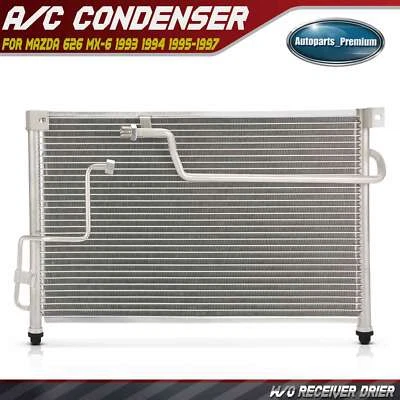 Condensador de aire acondicionado de aluminio para Mazda 626 MX-6 1993 1994 1995-1997 L4 2,0 L V6 2,5 L Foto 1 de 4