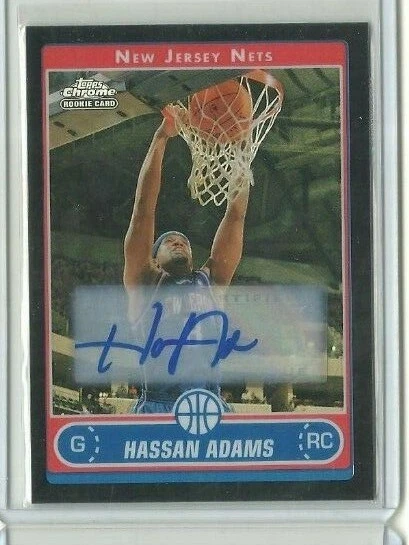  2006-07 Topps Chrome Autographs Refractors Black #203 Hassan Adams (ref56438) - Image 1 of 1