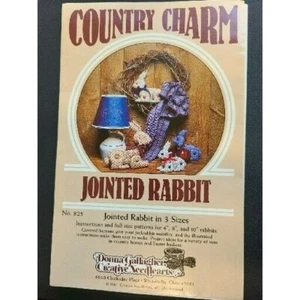 Kit de conejo articulado vintage 1983 Creative Needlearts dije rural #825 - 3 tallas - Imagen 1 de 6