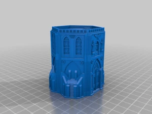8mm FDM Imperial Gothic Hex Building (Epic,AT, LI) - Picture 1 of 1