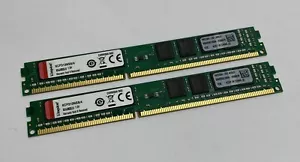 8GB Kit (2 x 4GB) Kingston KCP313NS8/4 PC3-10600U Low Profile Computer Memory - Picture 1 of 3