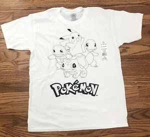 Camiseta para hombre Nintendo Pokemon Pikachu negra/blanca adulto talla XL ¡Envío rápido! 🔥 - Imagen 1 de 4
