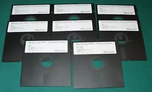 MICROSOFT VISUAL BASIC V 1.0 PROFESSIONAL EDITION FLOPPY 5 1/4 RETROSOFTWARE - Foto 1 di 2