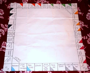 Charles Todd Oilcloth 1932-33 Style Reproduction Monopoly Game Board - Picture 1 of 9