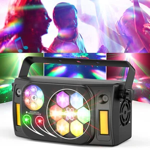 80W RGBW Bee Eyes DMX 6 in 1 LED Effect Light Gobos Color Mixing DJ Stage Light - Picture 1 of 7
