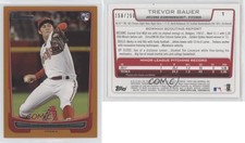 2012 Bowman Draft Orange /250 Trevor Bauer #1 Rookie RC