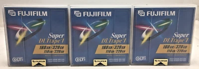 *LOTE DE 3* - Cinta de datos Fujifilm Super DLT I 160 GB/320 GB 1/2" ¡SELLADA! Foto 1 de 4