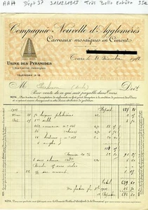 Dépt 37- Tours 1 Rue Couvrat Desvergnes - Très Belle Entête d'une Compagnie 1913 - Picture 1 of 1