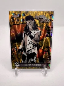 2025 Topps WWE WrestleMania Cactus Jack Shawn Michaels Gold Raywave/50 - Imagen 1 de 2