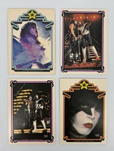 KISS Series 2~ACE & PAUL 1978 Donruss Vintage Cards #127 #108 #101 #125 Lot of 4 - Picture 1 of 6