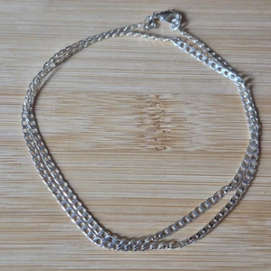925 Sterling Silber Figaro 18,5 Kette Halskette - Bild 1 von 5