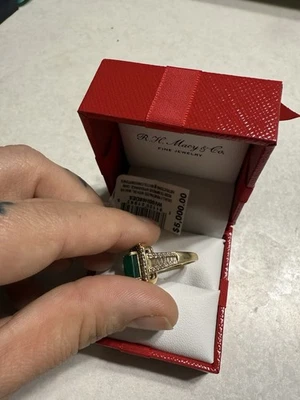 EFFY Emerald & Diamond Ring - Image 1 of 4