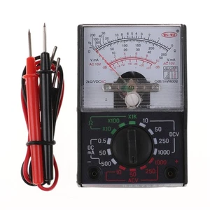 MF-110A AC/DC Analog Multimeter & 2x Test Pens 250V 1000V Voltmeter Ammeter - Picture 1 of 11