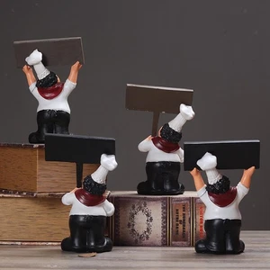 Resin Chef Figure Ornament Lovely Chef Photo Props - Picture 1 of 13