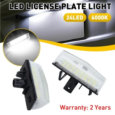 Luces LED de matrícula blancas 2x EXXI enchufables para Toyota Prius 2012-2015 Foto 1 de 4