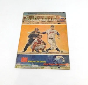 1964 Houston Colt .45's at New York Mets MLB Baseball Program - Picture 1 of 2
