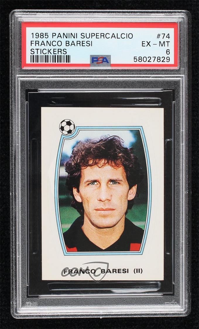 Soccer Trading Cards Sports 1985 Year Manufactured for sale