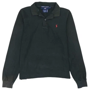 Vintage POLO RALPH LAUREN BLACK POLO MENS M - Picture 1 of 8