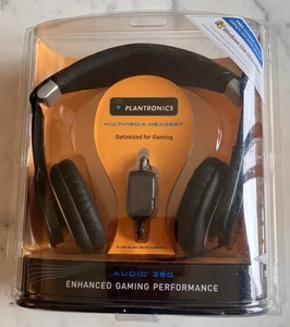 NEW Plantronics Audio 350 Multimedia Stereo PC w/ Noise Cancelling Mic Gaming - Picture 1 of 8