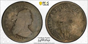 SASA 1806 Draped Bust Quarter Pcgs Fair 2 Nice Honest Circulation - Picture 1 of 4