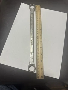 Antica-Powr-Kraft 100-11/16" 3/4" LEGA FORGIATA 12 Pt doppia scatola fine chiave USA. - Foto 1 di 6