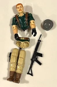 GI JOE 1985 ESTUCHE DE MANIVELA COMPLETO con rifle y casco como está - Imagen 1 de 1