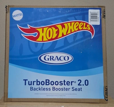 Asiento elevador sin respaldo Graco TurboBooster 2.0 Hot Wheels 2025 Foto 1 de 4