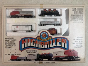 Locomotora Bachman Highroller de colección y juego de tren de 4 vagones (SOLO TRENES) con caja - Imagen 1 de 5