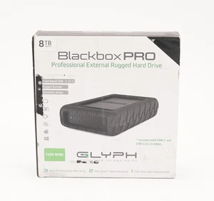 Glyph BBPR8000 Blackbox Pro 8TB Rugged USB-C 7200RPM External Desktop Hard Drive - Picture 1 of 4