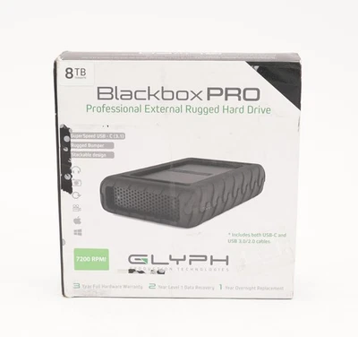 Glyph BBPR8000 Blackbox Pro 8TB Rugged USB-C 7200RPM External Desktop Hard Drive - Image 1 of 4