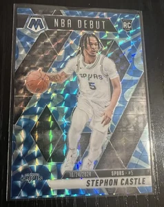 Mosaico Panini 2024-25 - Debut NBA Stephon Castle #267 reactivo azul mosaico Prizm - Imagen 1 de 2