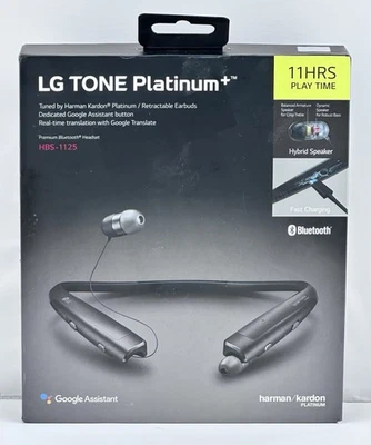 For Parts LG Tone Platinum+ HBS-1125 Bluetooth Wireless Stereo Headset - Image 1 of 4