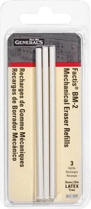 General's Factis Pen Style Mechanical Eraser Refills 3/Pkg- - Picture 1 of 1