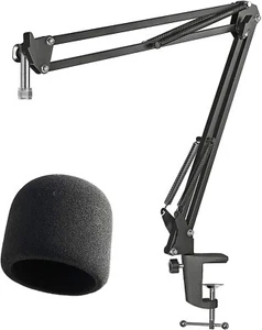 Microphone Stand Compatible with Blue Yeti Boom Arm Stand and Mic Windscreen |AU - Picture 1 of 7