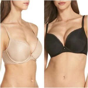 Sujetador push up liso convertible Chantelle Courcelles 6792 varios tamaños y colores nuevo con etiquetas - Imagen 1 de 7
